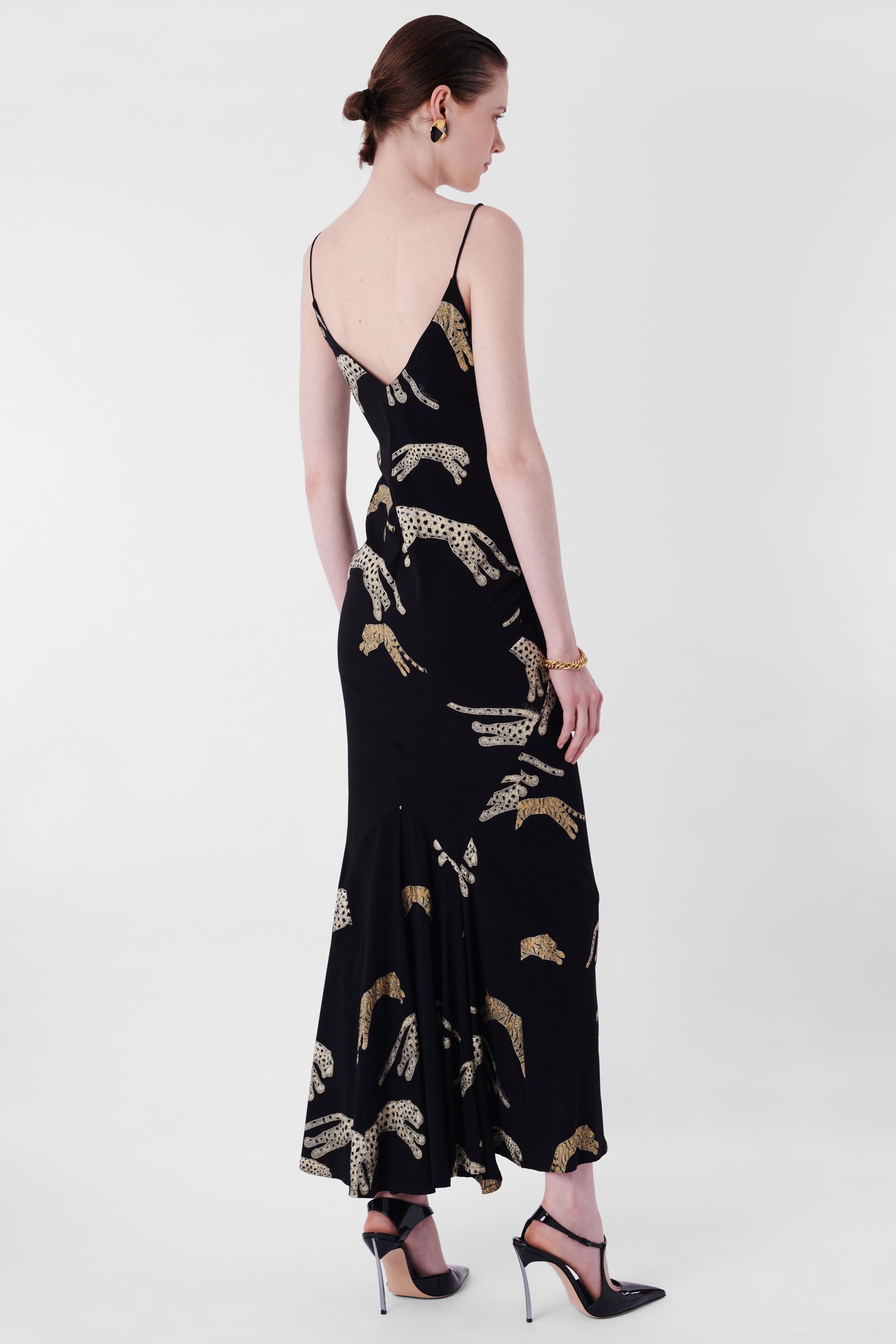 Women's or Men's Vintage Roberto Cavalli F/W 2002 Cheetah Print Bodycon Maxi Dress
