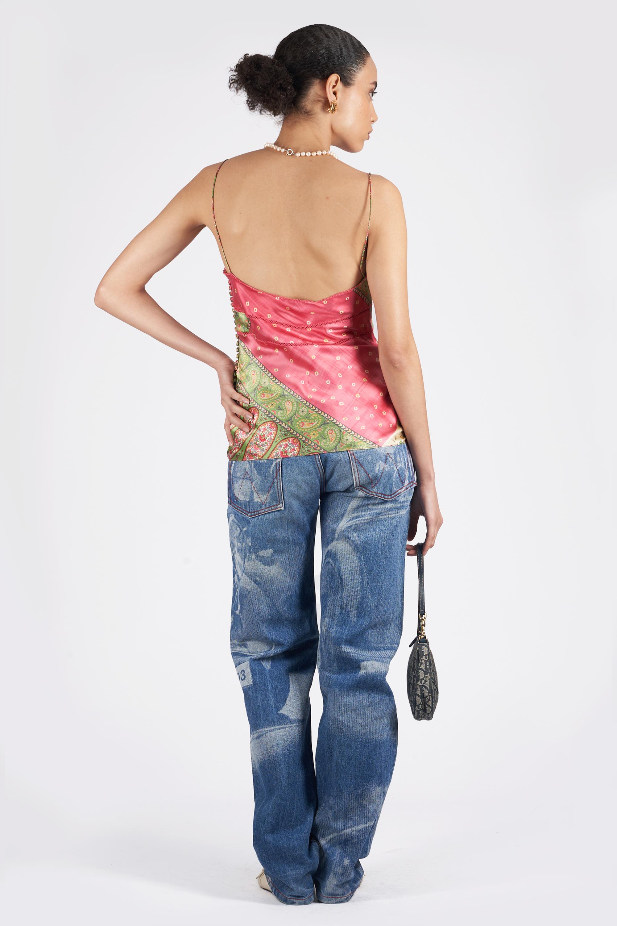 Women's Vintage F/W 2003 Floral Silk Cami For Sale
