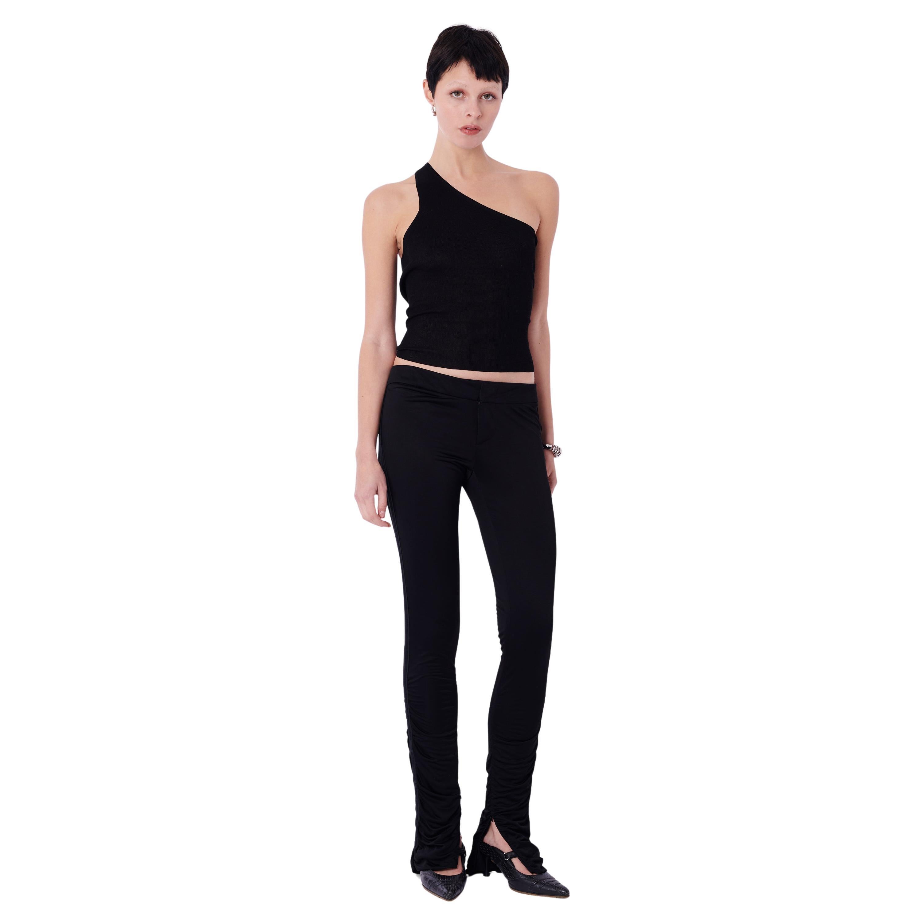 Tom Ford pour Gucci F/W 2004 - Pantalon froncé en soie noire