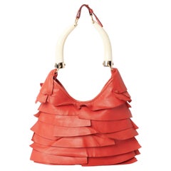 Vintage F/W 2004 Scarlett Red St Tropez Ruffled Bag