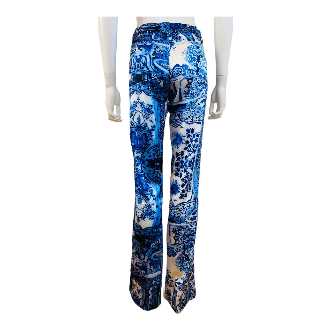 Vintage F/W 2005 Roberto Cavalli Chinoiserie Ming Vase Dragon Pants + 3 Tops For Sale 11