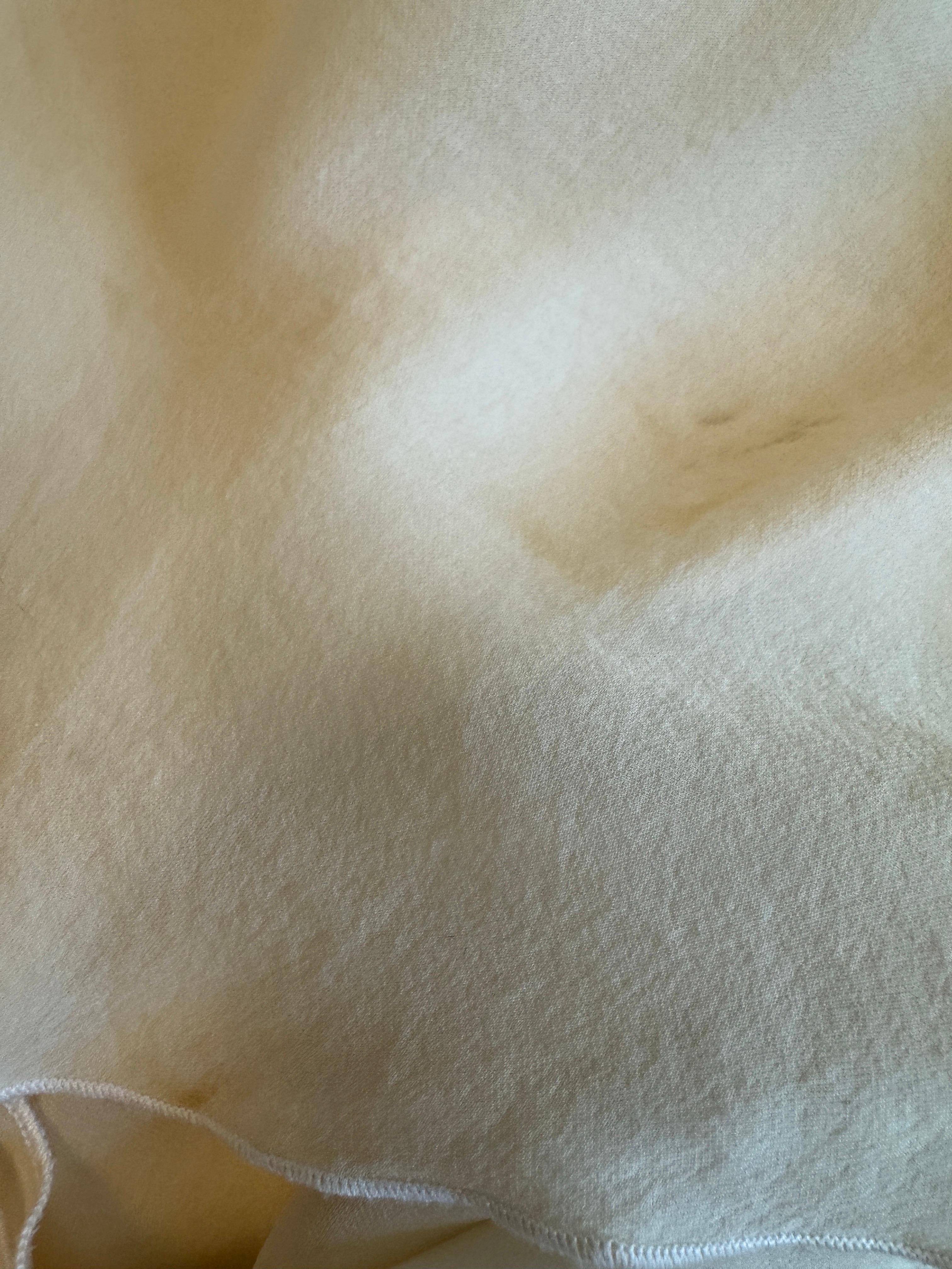 Vintage F/W 2006 Roberto Cavalli White Silk Runway Fan Dress Gown Wedding For Sale 12