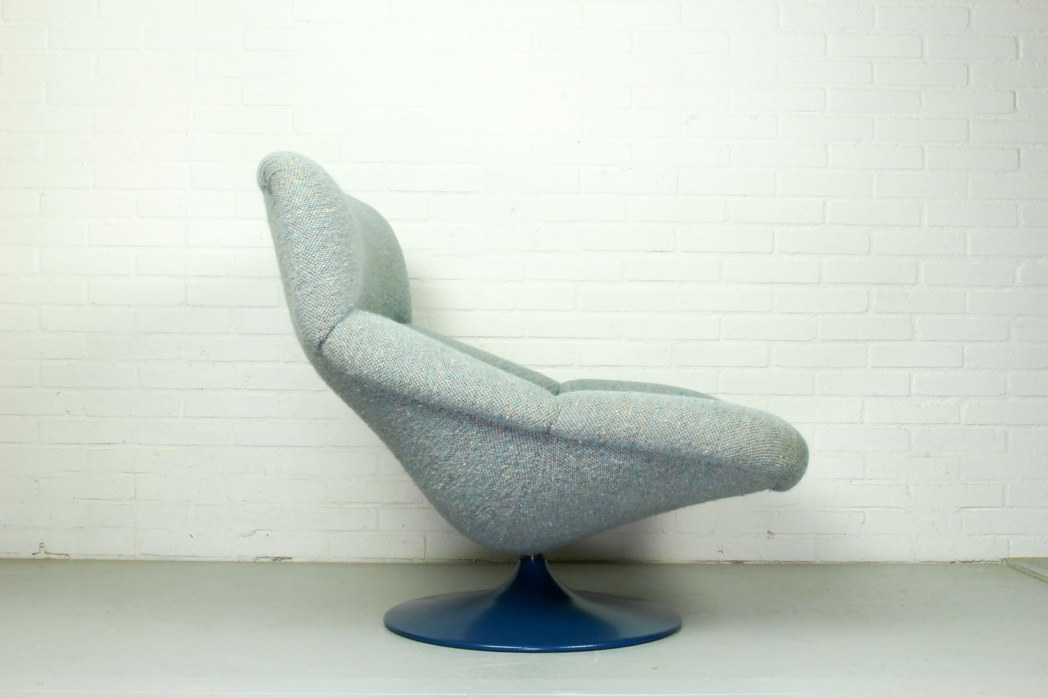 Mid-Century Modern Vintage F518 Lounge Swivel Chair by Geoffrey Harcourt for Artifort, 1970s