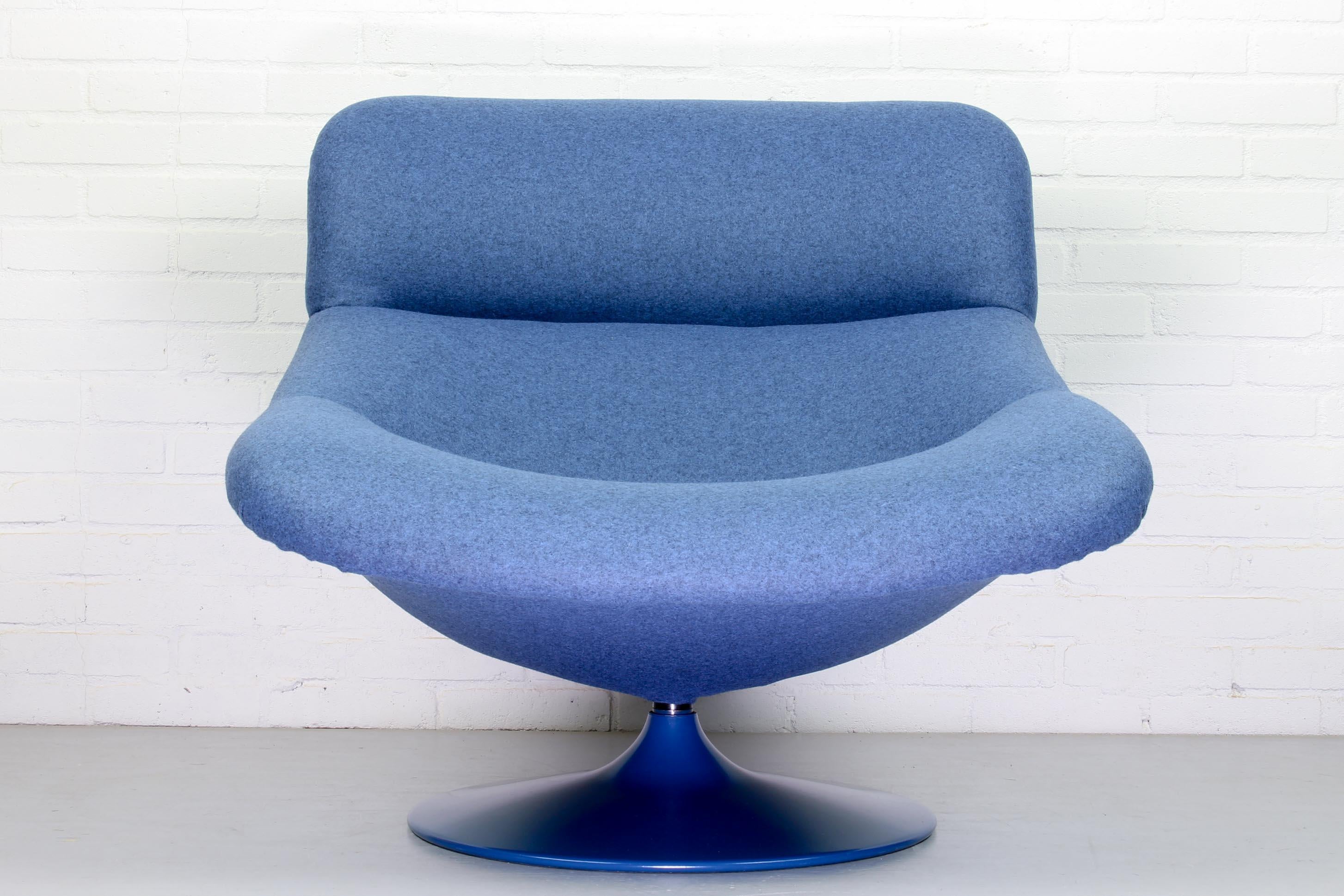 Mid-Century Modern Vintage F518 Lounge Swivel Chair by Geoffrey Harcourt for Artifort, 1970s