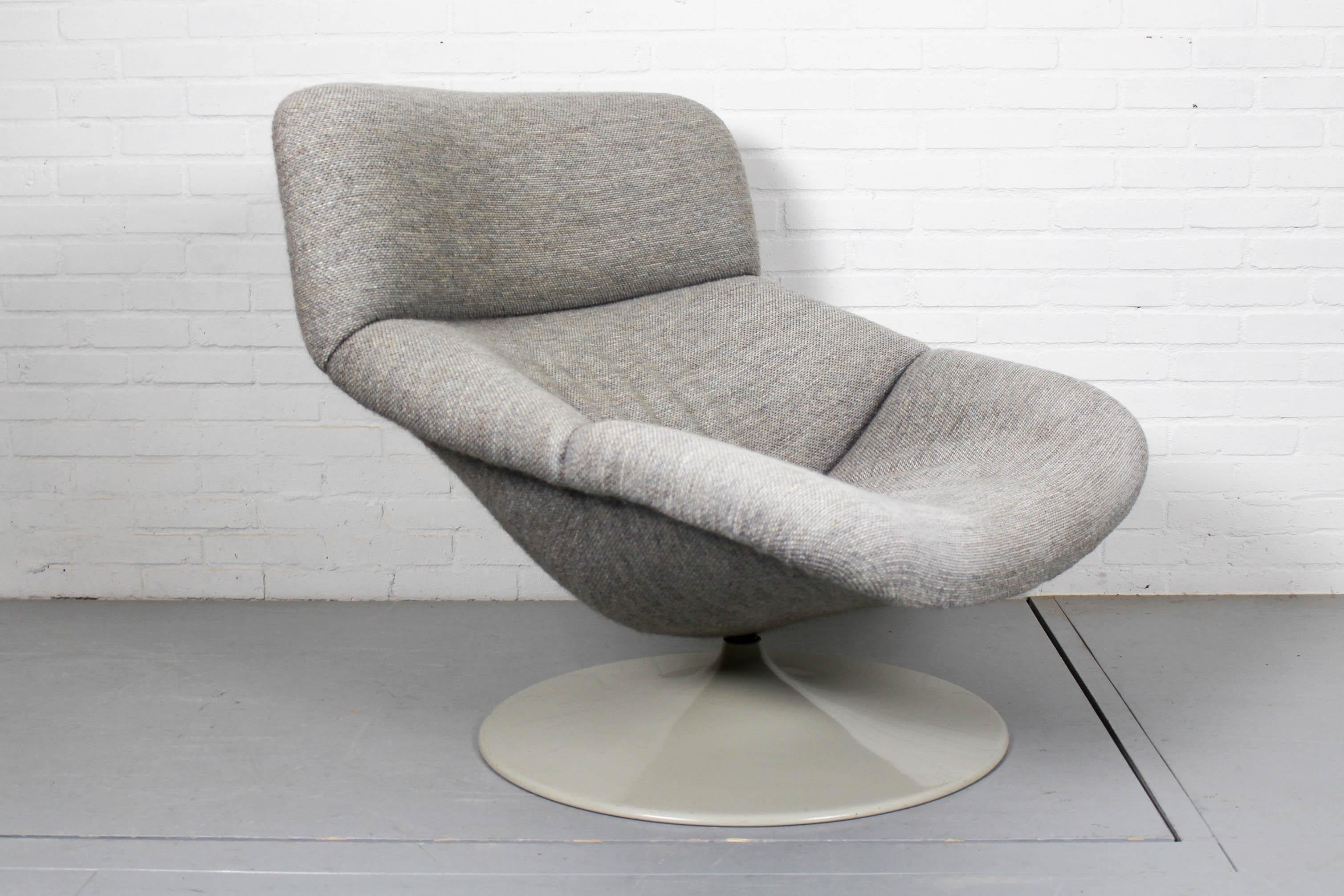 Vintage F518 Lounge Swivel Chair by Geoffrey Harcourt for Artifort In Good Condition In Appeltern, Gelderland