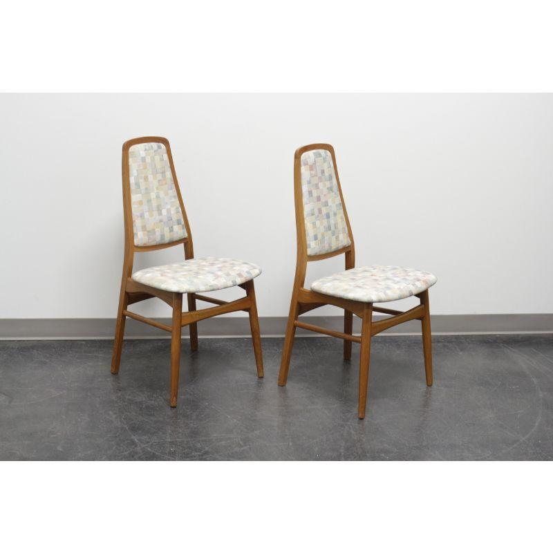 Mid-Century Modern FAARUP MOBELFABRIK Solid Teak Danish Dining Chairs - Pair