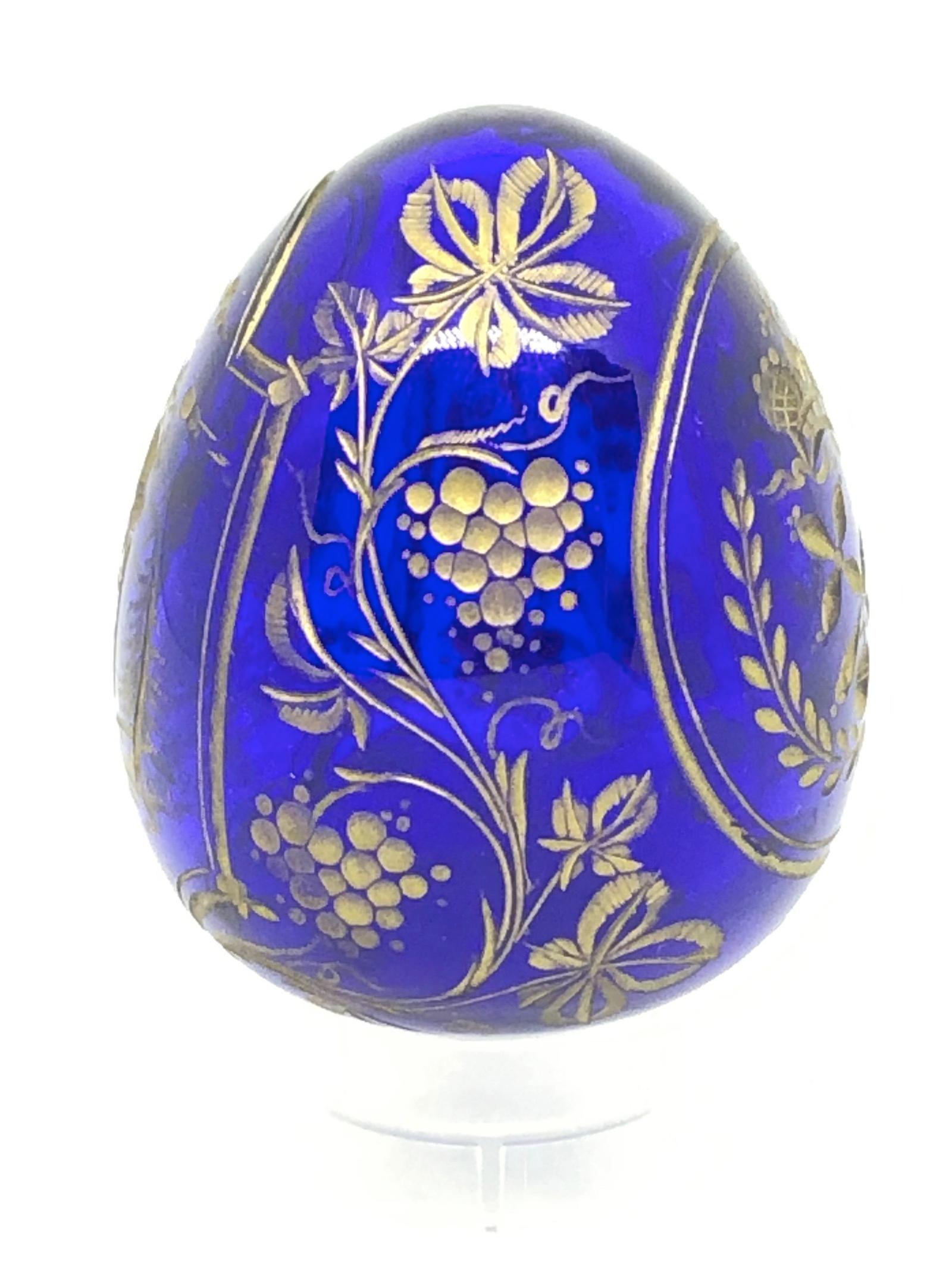 antique glass eggs