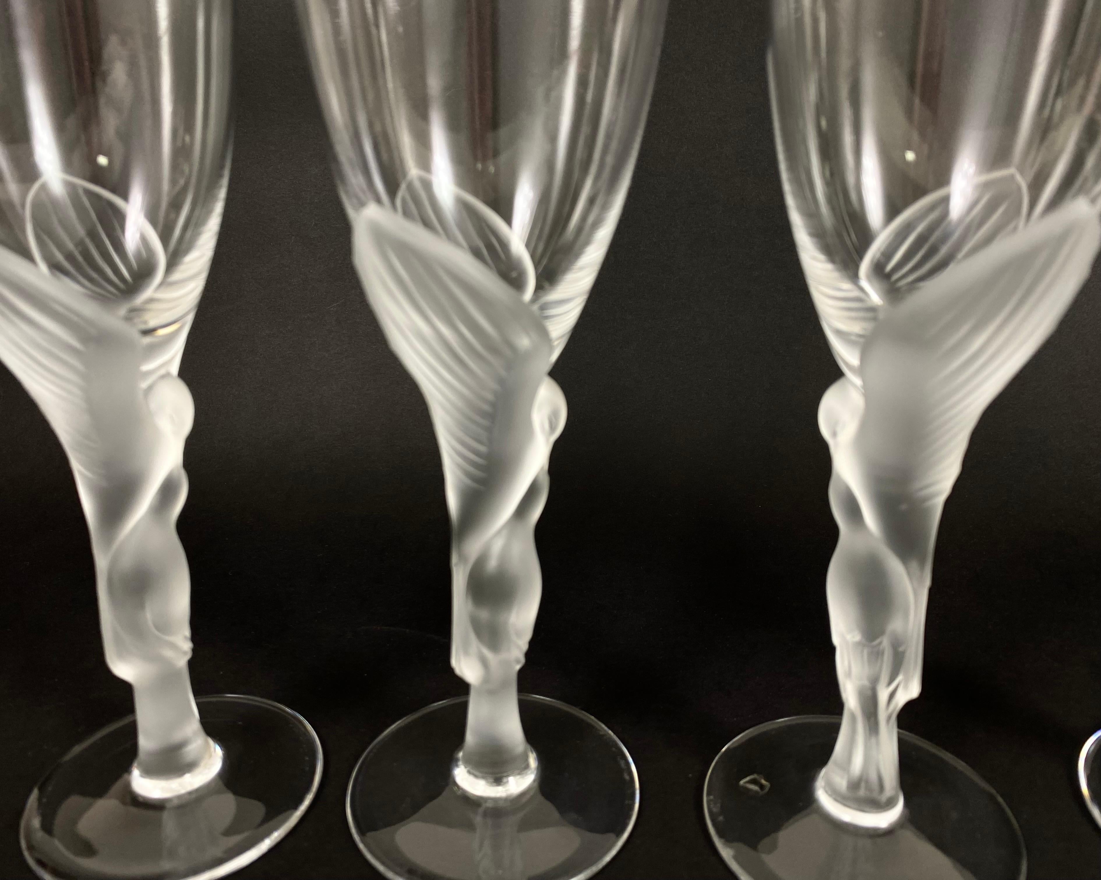 Copas de cristal vintage Fabergé 