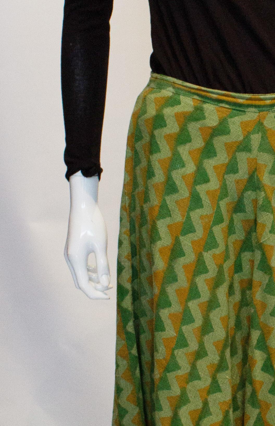 Women's Vintage Fabindia Cotton Skirt