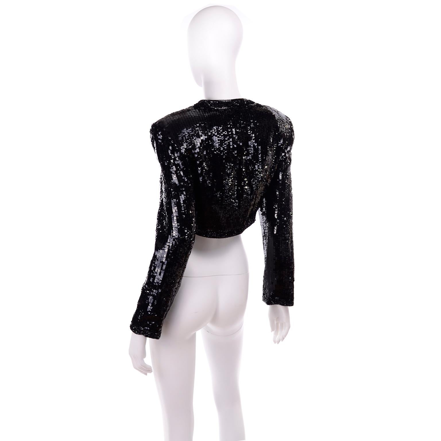 black beaded jacket