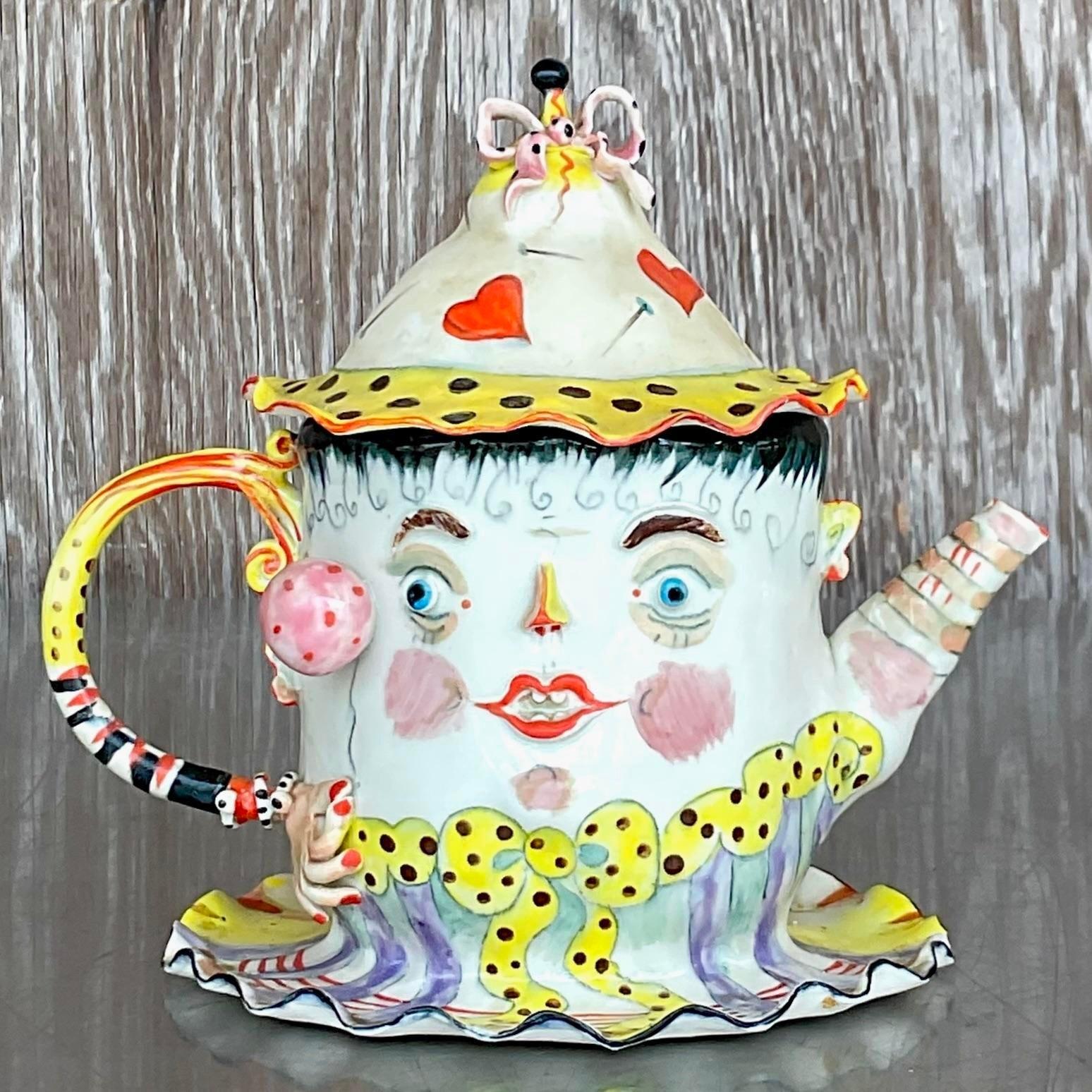 face teapot