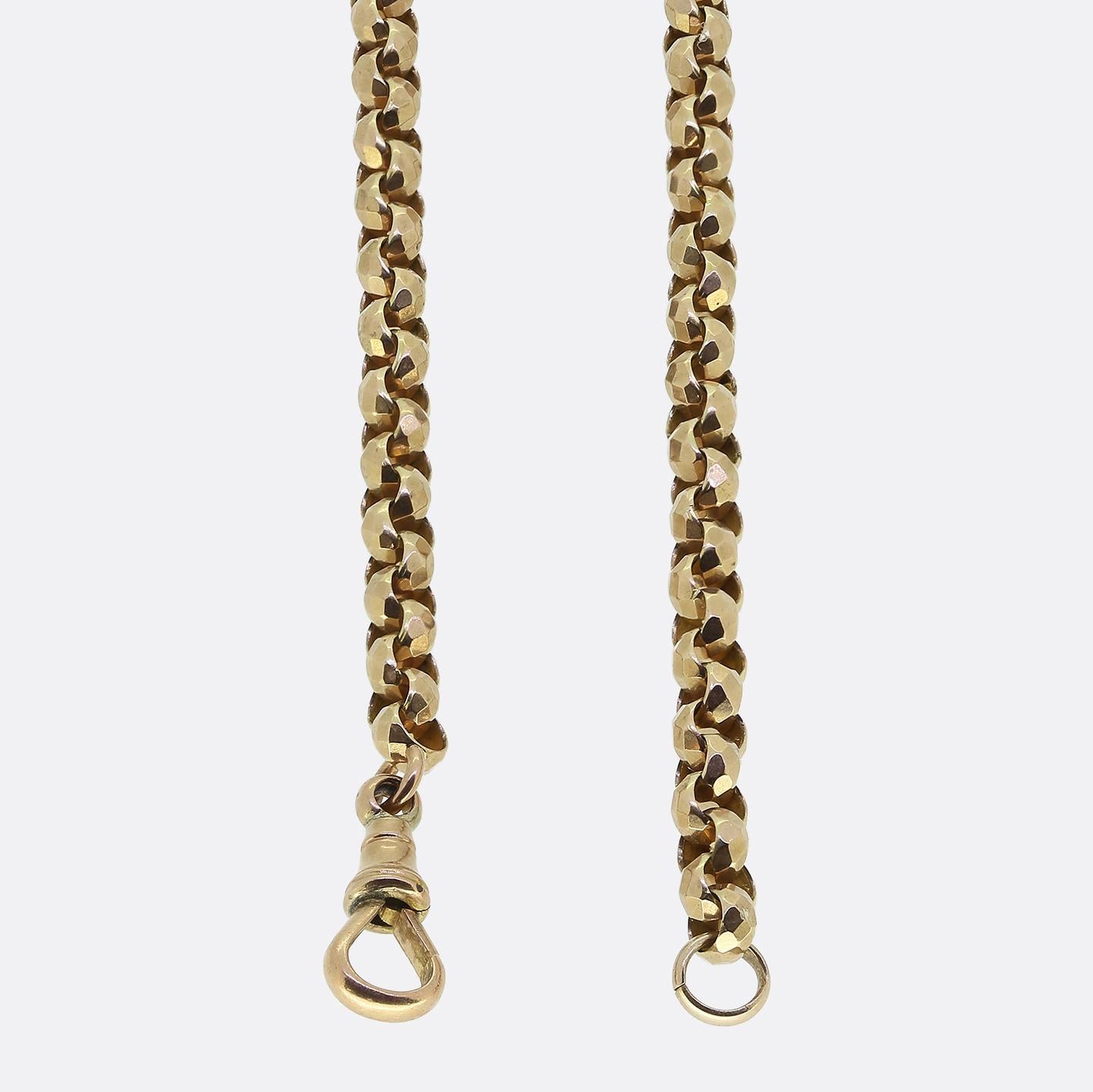 Cadena Belcher facetada vintage en Bueno estado para la venta en London, GB