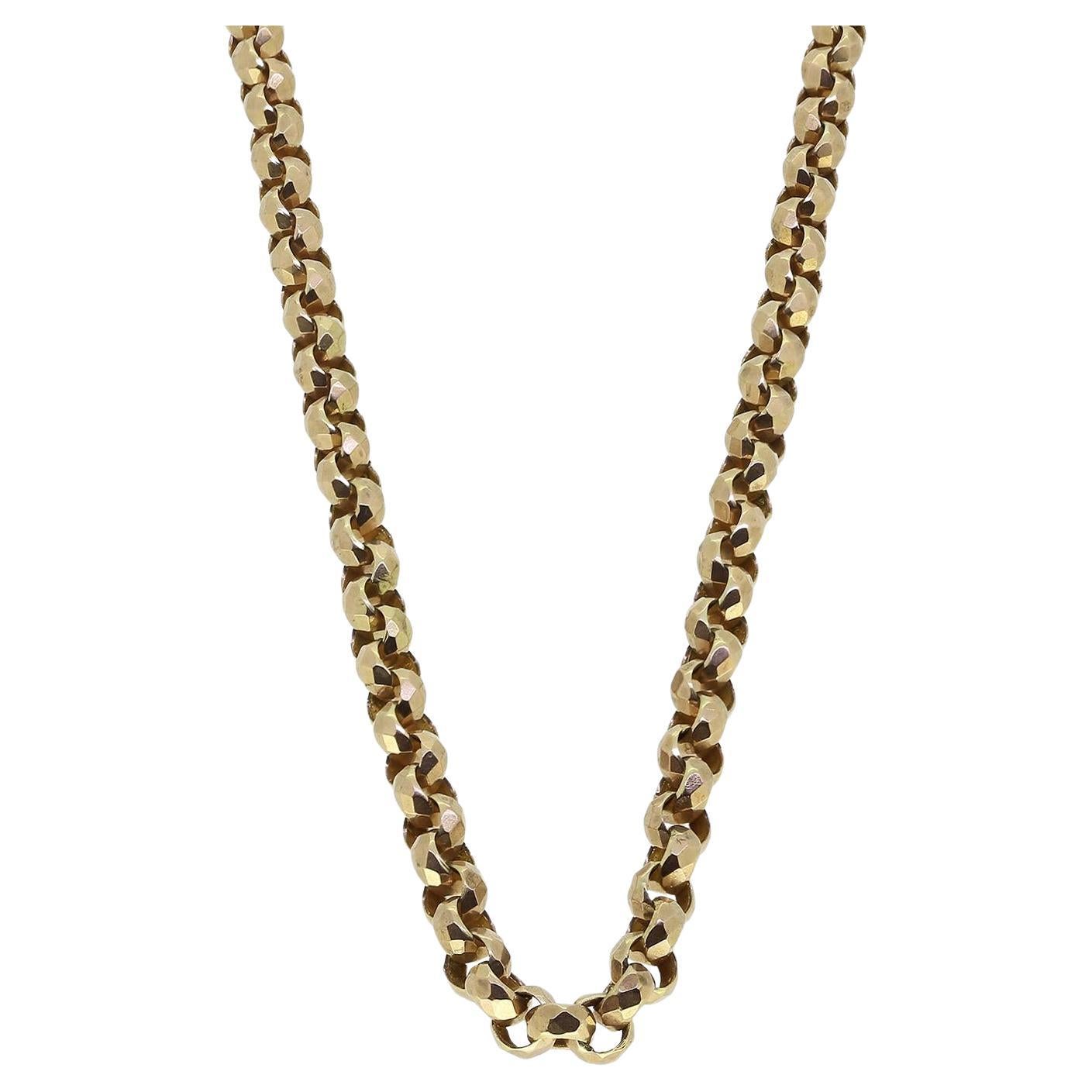 Vintage Faceted Belcher Chain