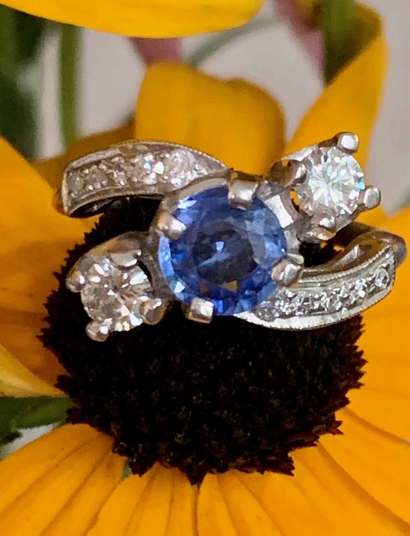 blue sapphire promise ring