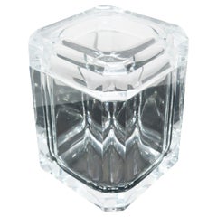 Vintage Faceted Lucite Ice Bucket