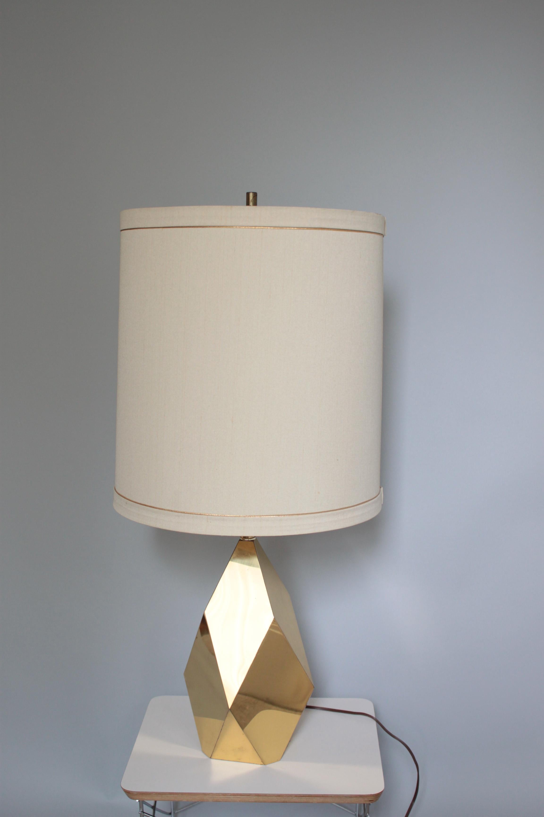 American Vintage Faceted Table Lamp For Sale