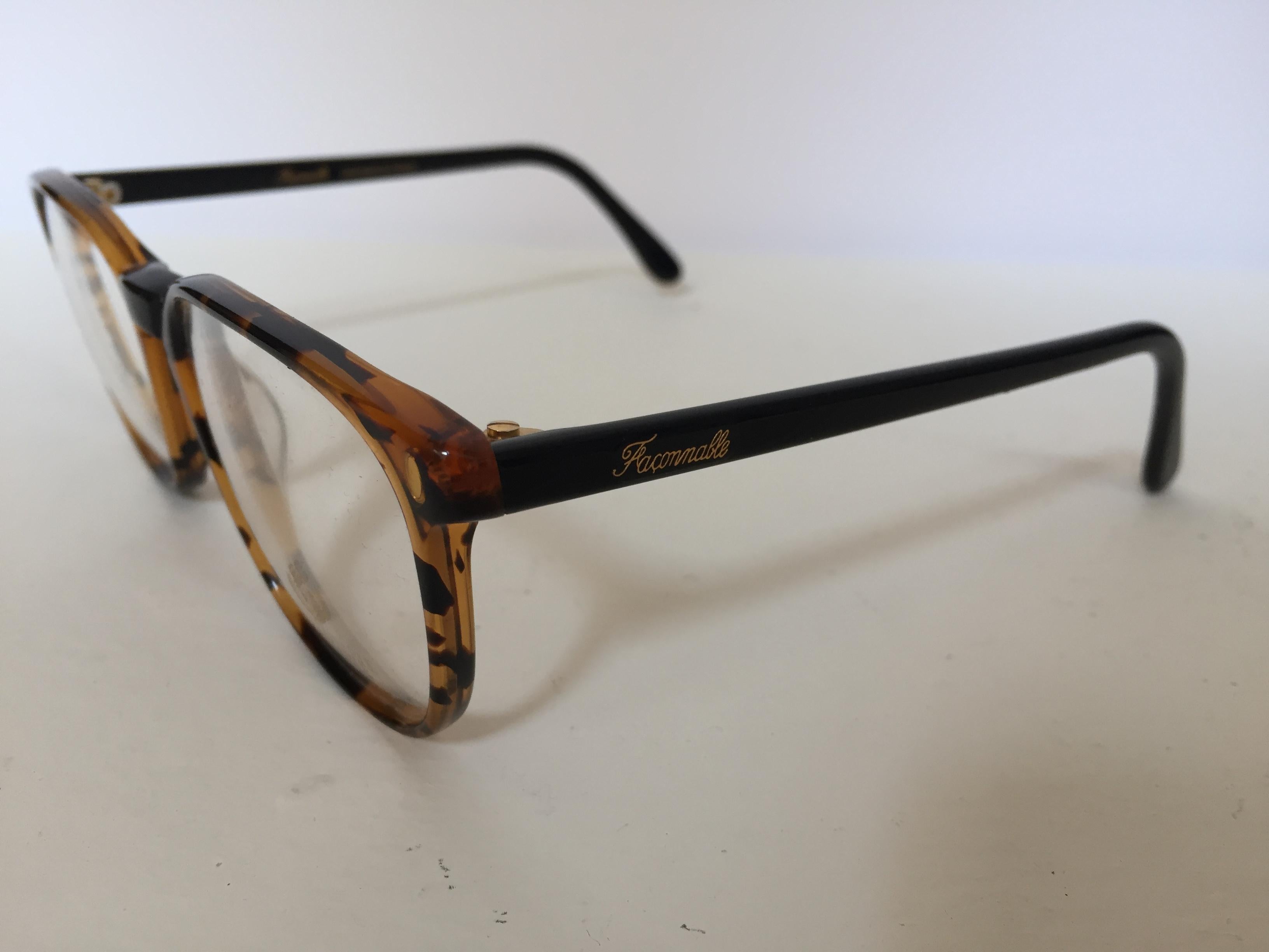 Vintage Faconnable Eyeglasses For Sale 6