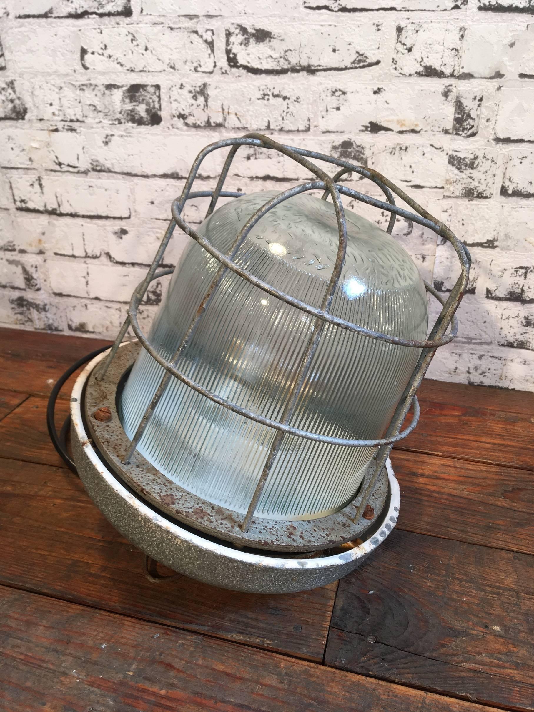 Industrial Vintage Factory Hanging Lamp, 1960s