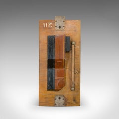 Vintage Factory Mould, English, Mahogany, Industrial, Pattern Part, Decorative