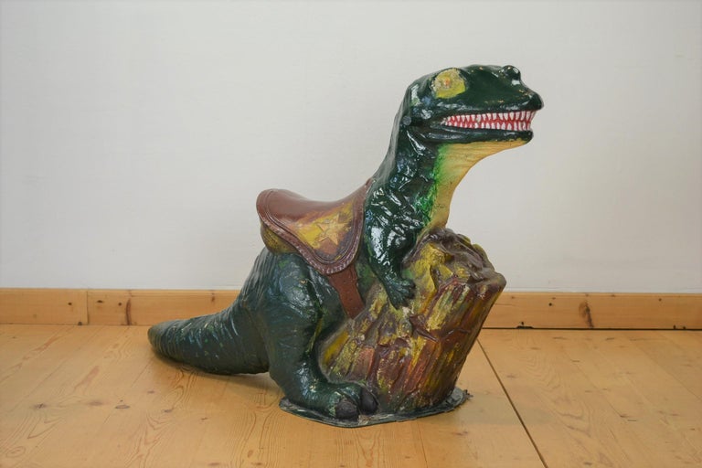 Vintage Fairground Dinosaur Statue For Sale at 1stDibs