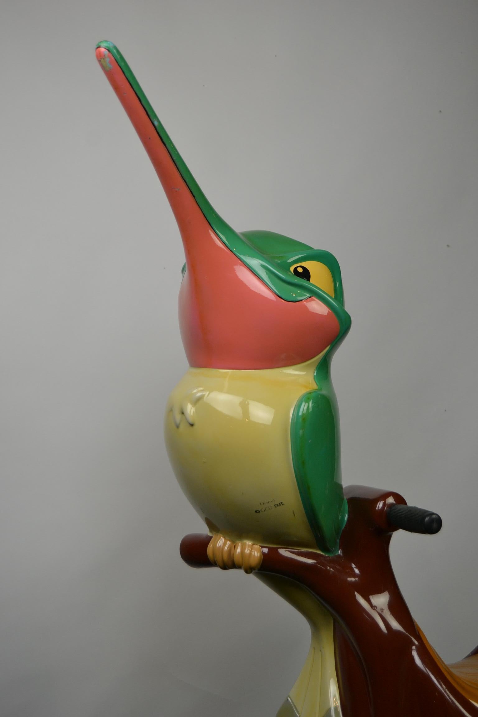Vintage Fairground Flit the Hummingbird Figurine, Pocahontas, 1990s 7