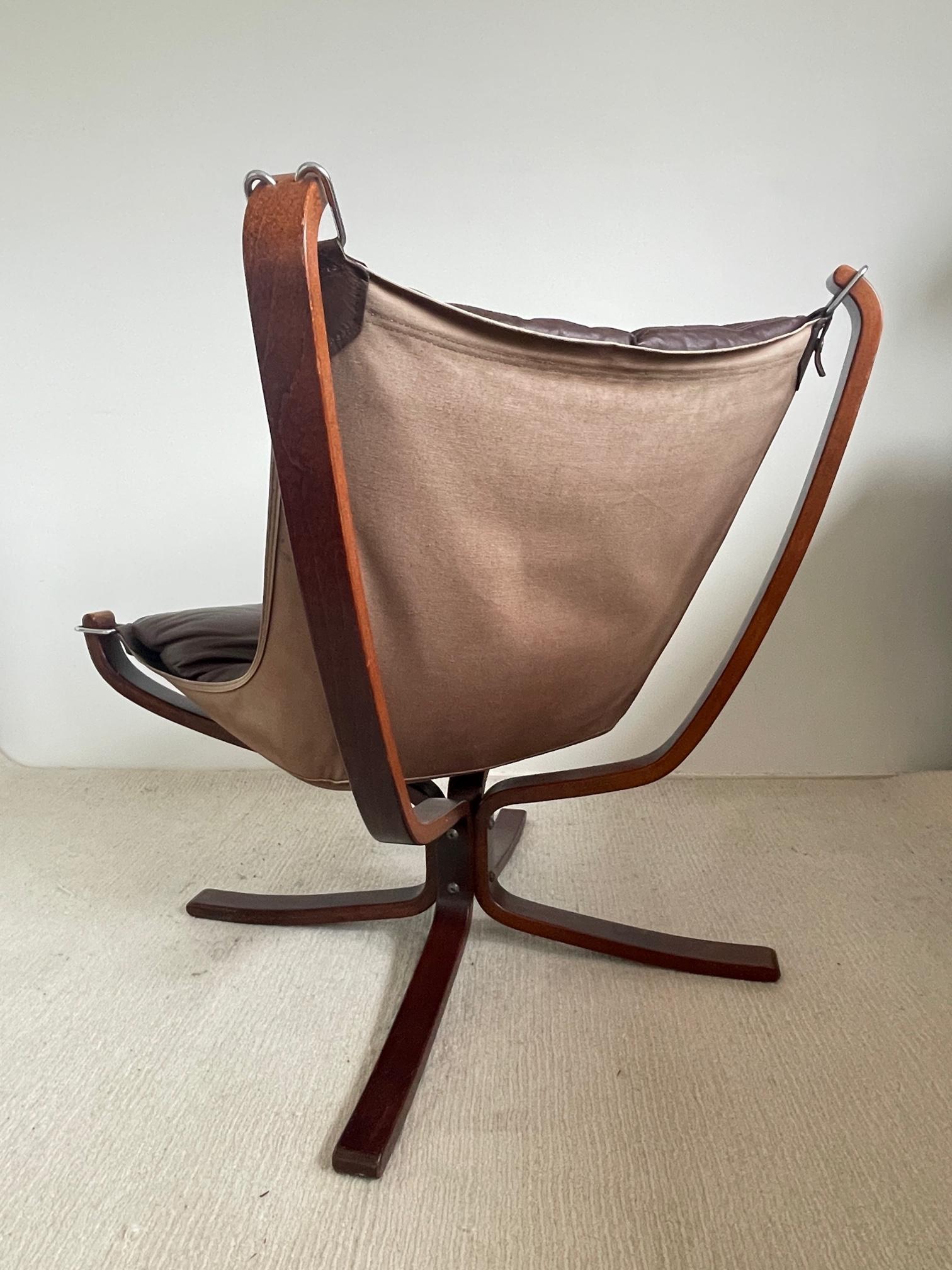Norwegian Vintage Falcon Chair by Sigurd Ressell for Vatne Møbler, Norway, 1970s Design