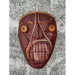 Vintage Falsches Gesicht Gesellschaft Iroquois Maske