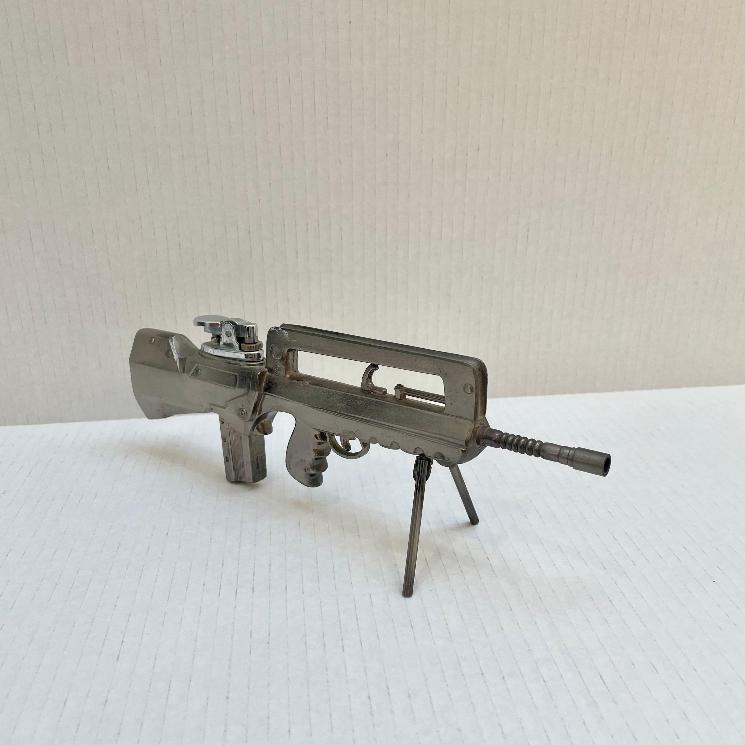 Japanese Vintage FAMAS Assault Rifle Lighter, 1980s Japan For Sale