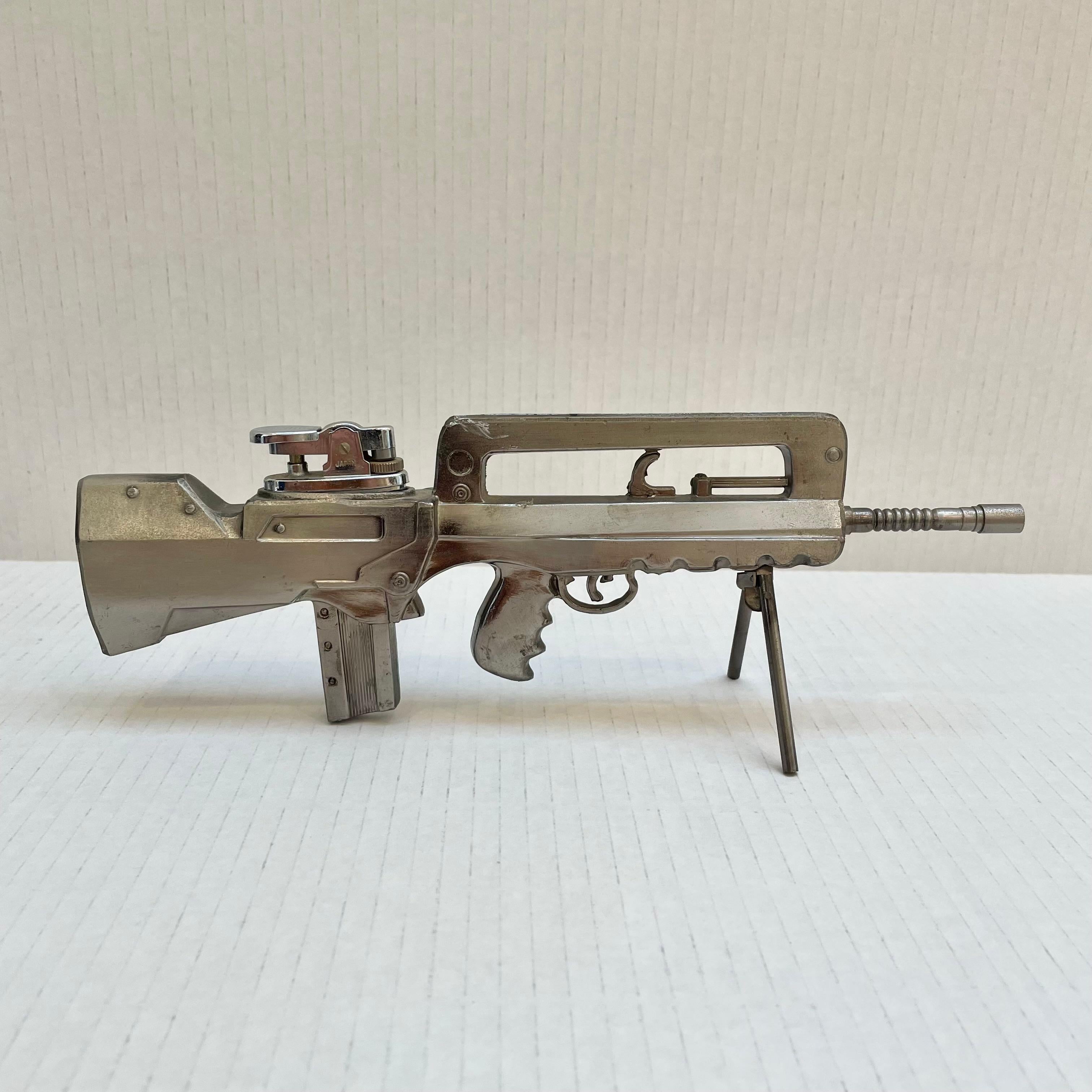 Late 20th Century Vintage FAMAS Assault Rifle Lighter, 1980s Japan For Sale