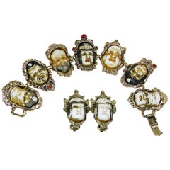 Retro Famous Selro Gods Bracelet & Earrings
