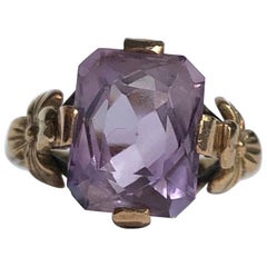 Vintage Fancy Amethyst and 18 Carat Gold Cocktail Ring