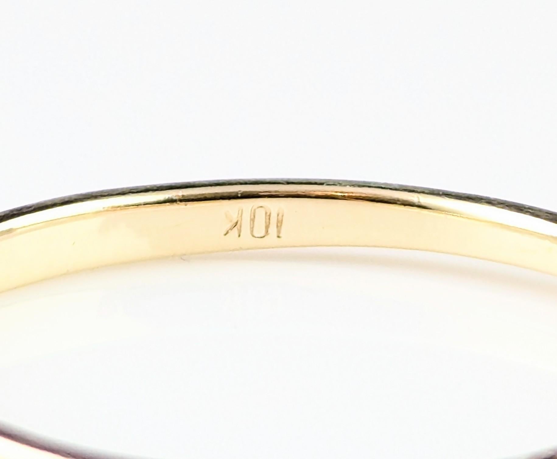 Vintage Fancy brown Diamond half eternity ring, 10ct gold 9