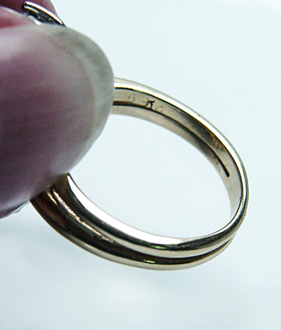 Anello d'epoca con diamante bianco giallo canarino di colore arancione verde fantasia in oro 14 carati in vendita 3