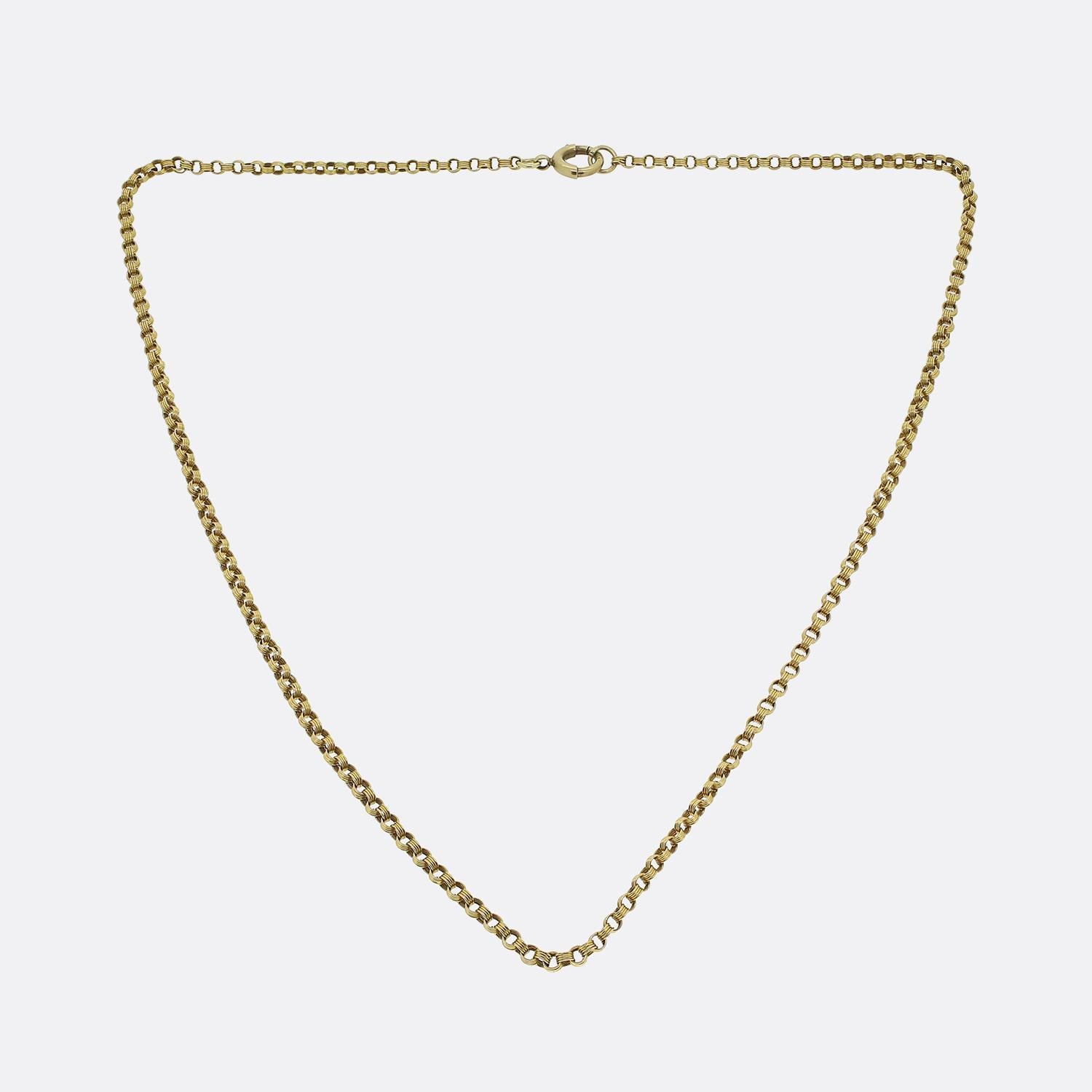 Femenino o masculino Cadena de eslabones Vintage Fancy en venta