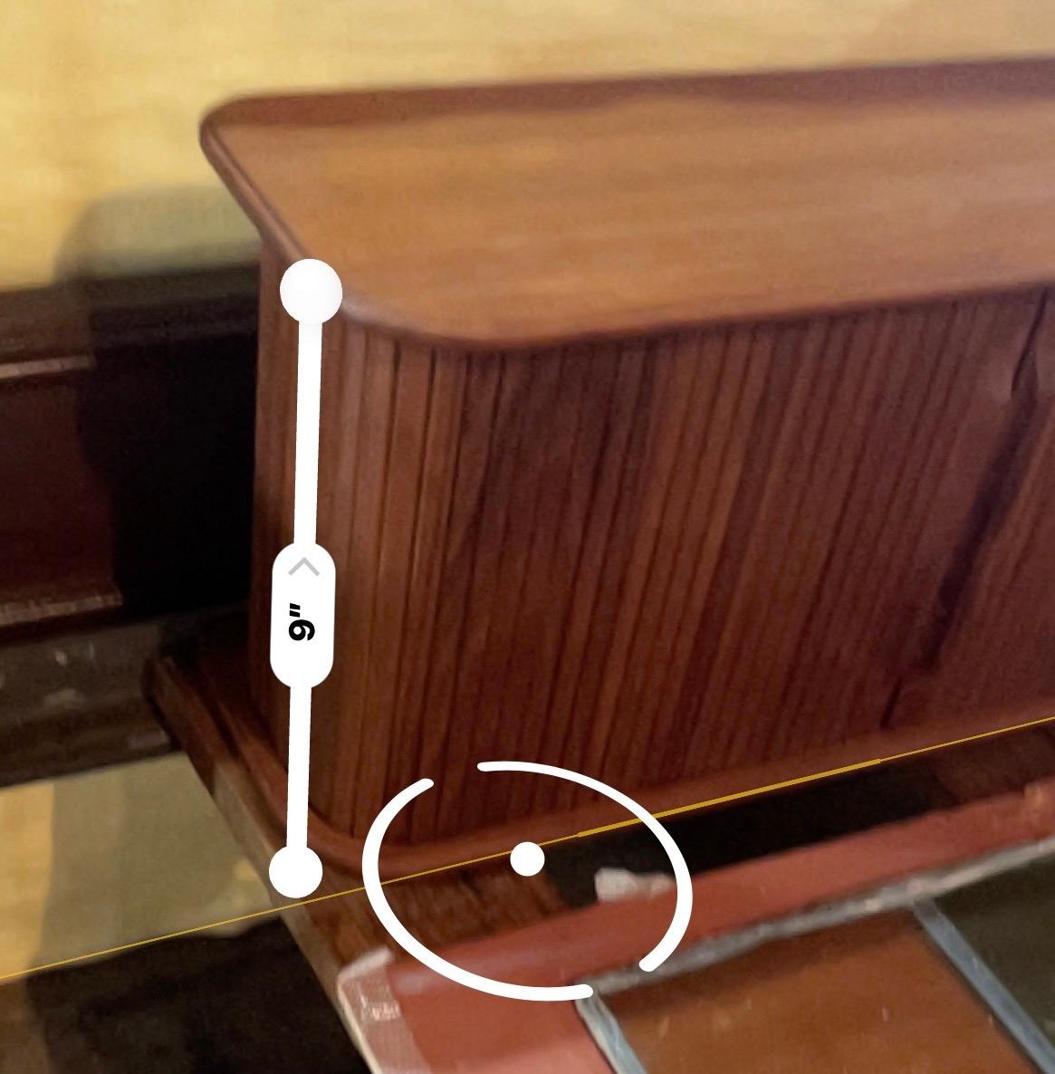 Vintage Fantastic Teak Tambour Wall Unit In Good Condition In Philadelphia, PA