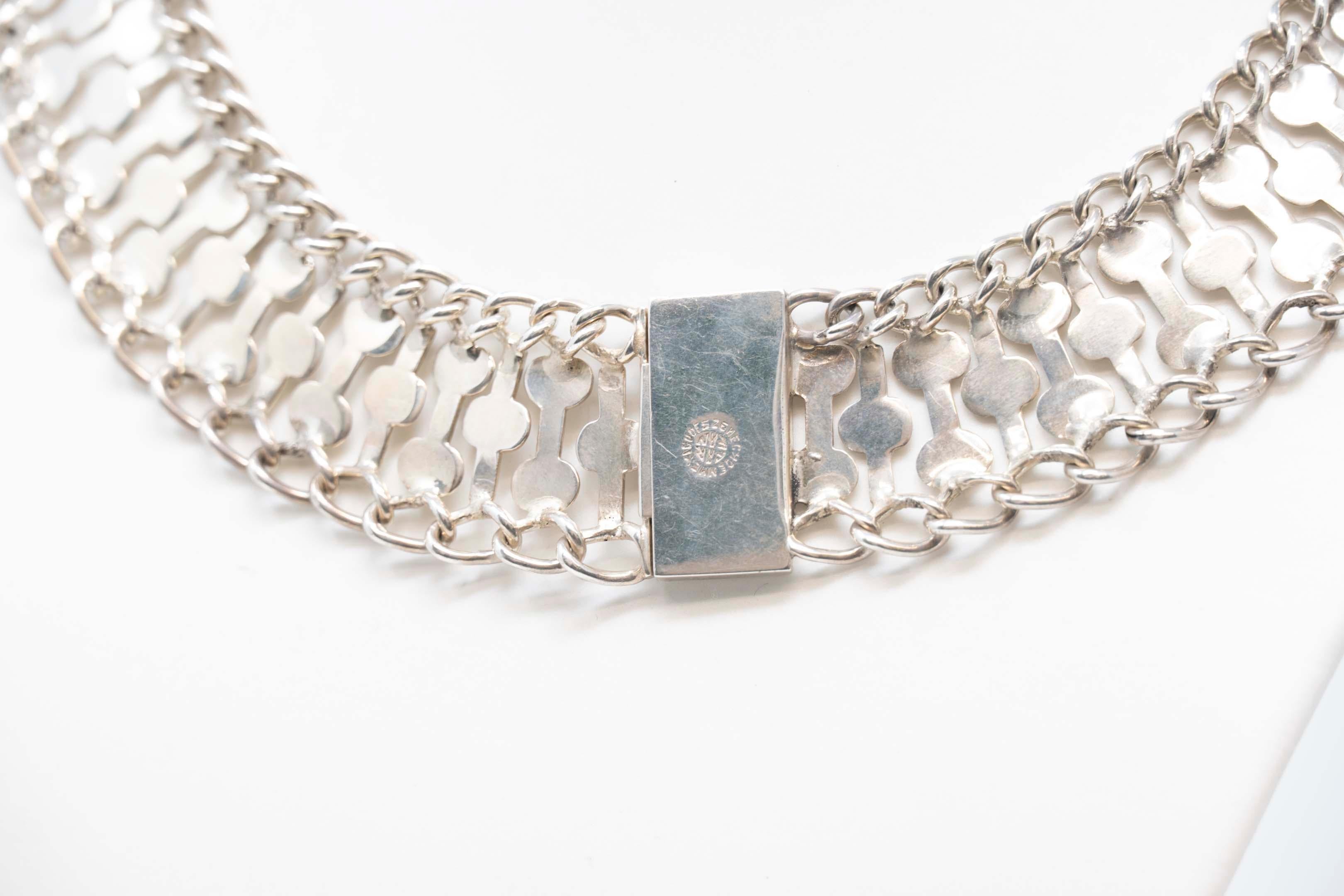 Gargantilla Vintage Far Fan México Plata 925 en Bueno estado para la venta en Montreal, QC