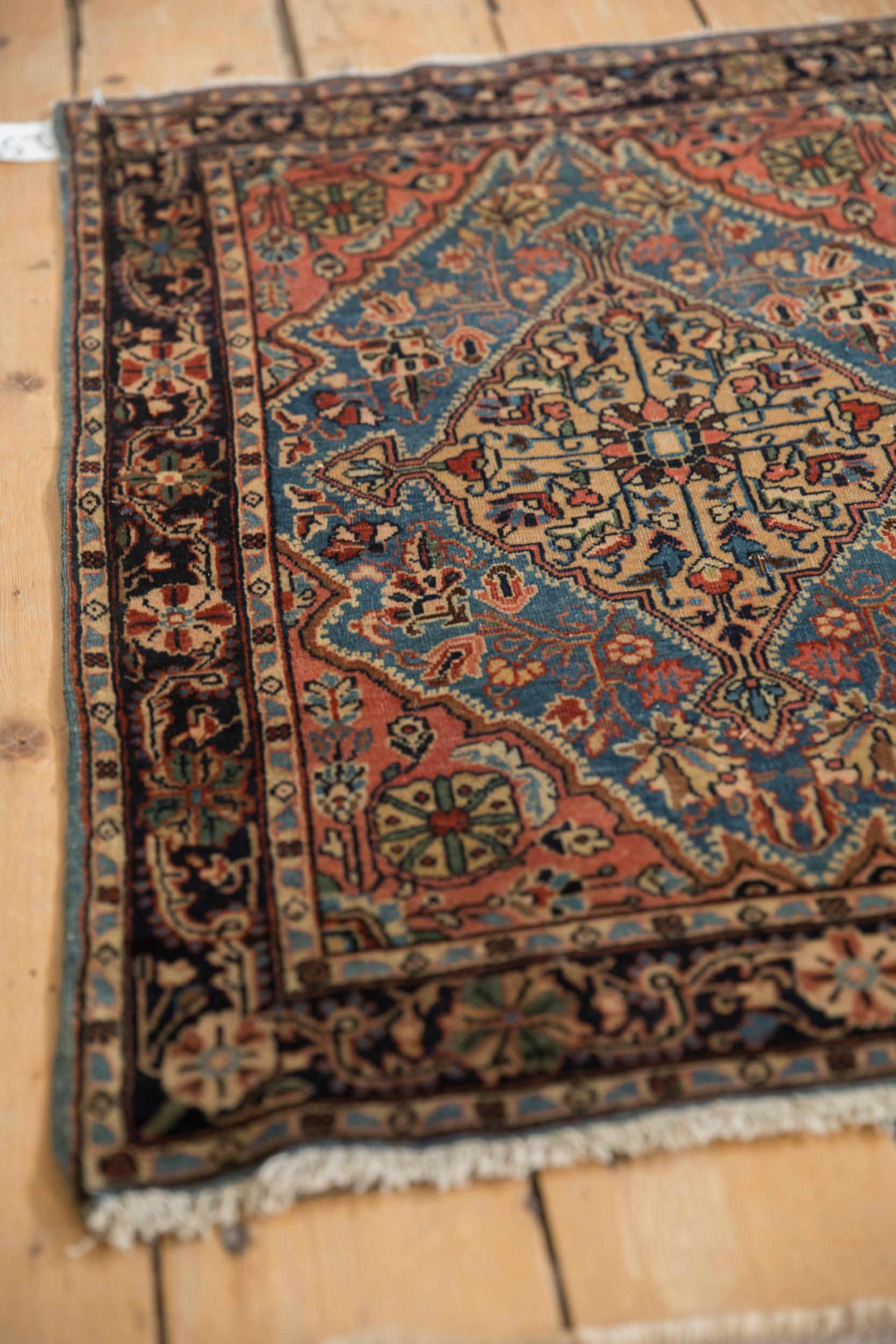 Alfombra vintage Sarouk Farahan mediados del siglo XX en venta