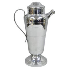 Vintage Farberware NY Art Deco Silver Plated Martini Cocktail Shaker Pitcher