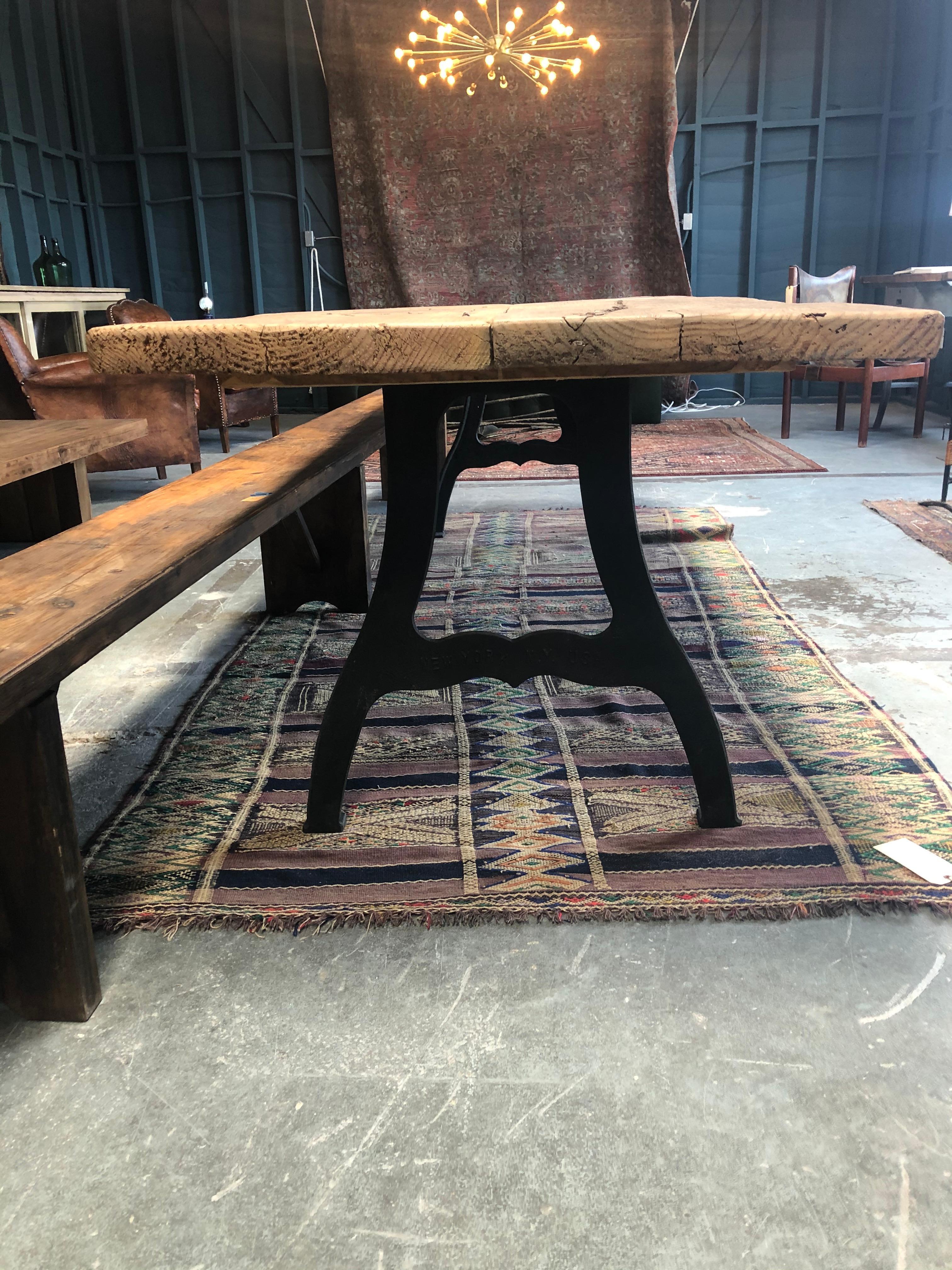 Vintage Farm House Table In Good Condition In Los Angeles, CA