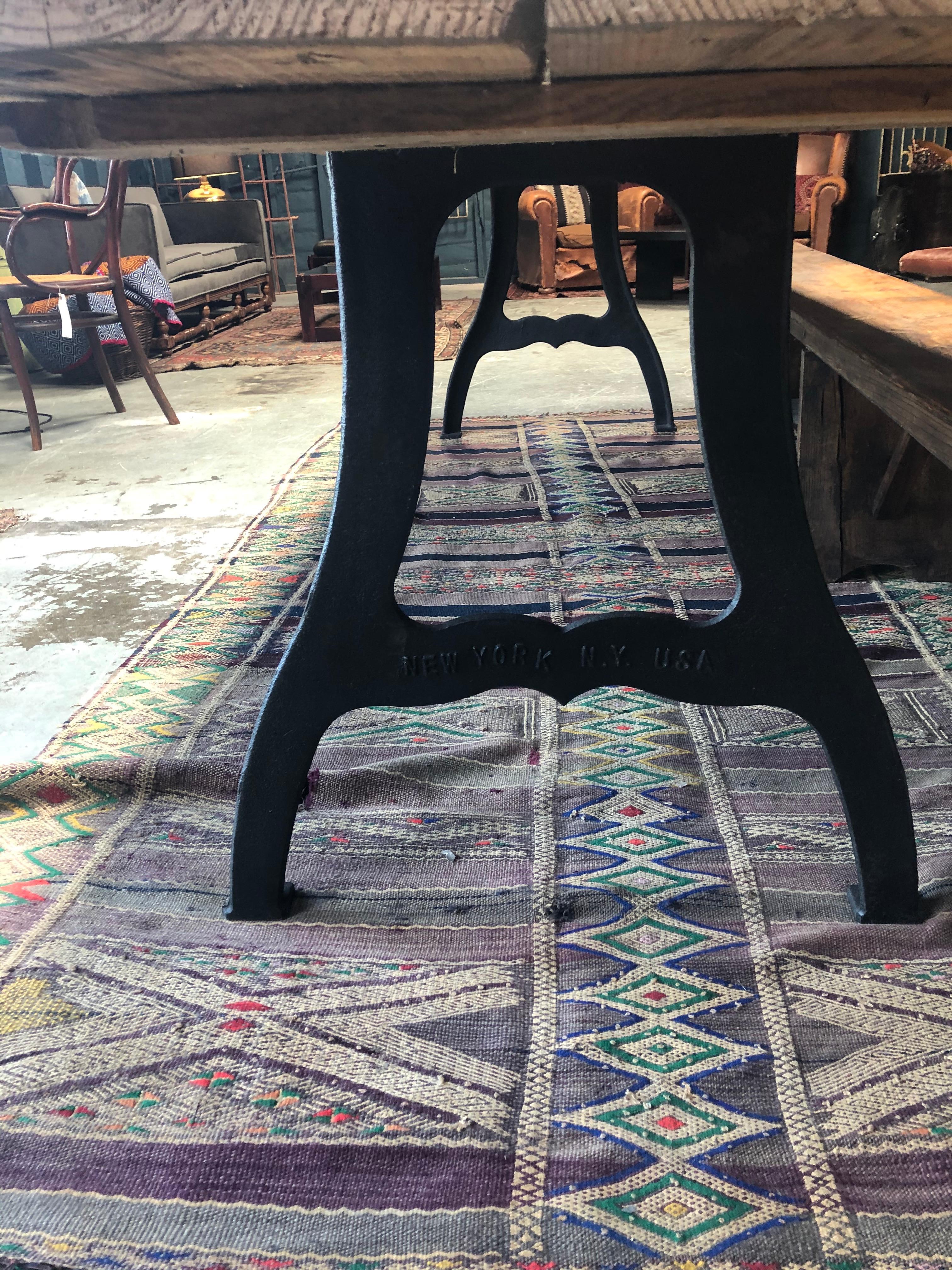 Iron Vintage Farm House Table