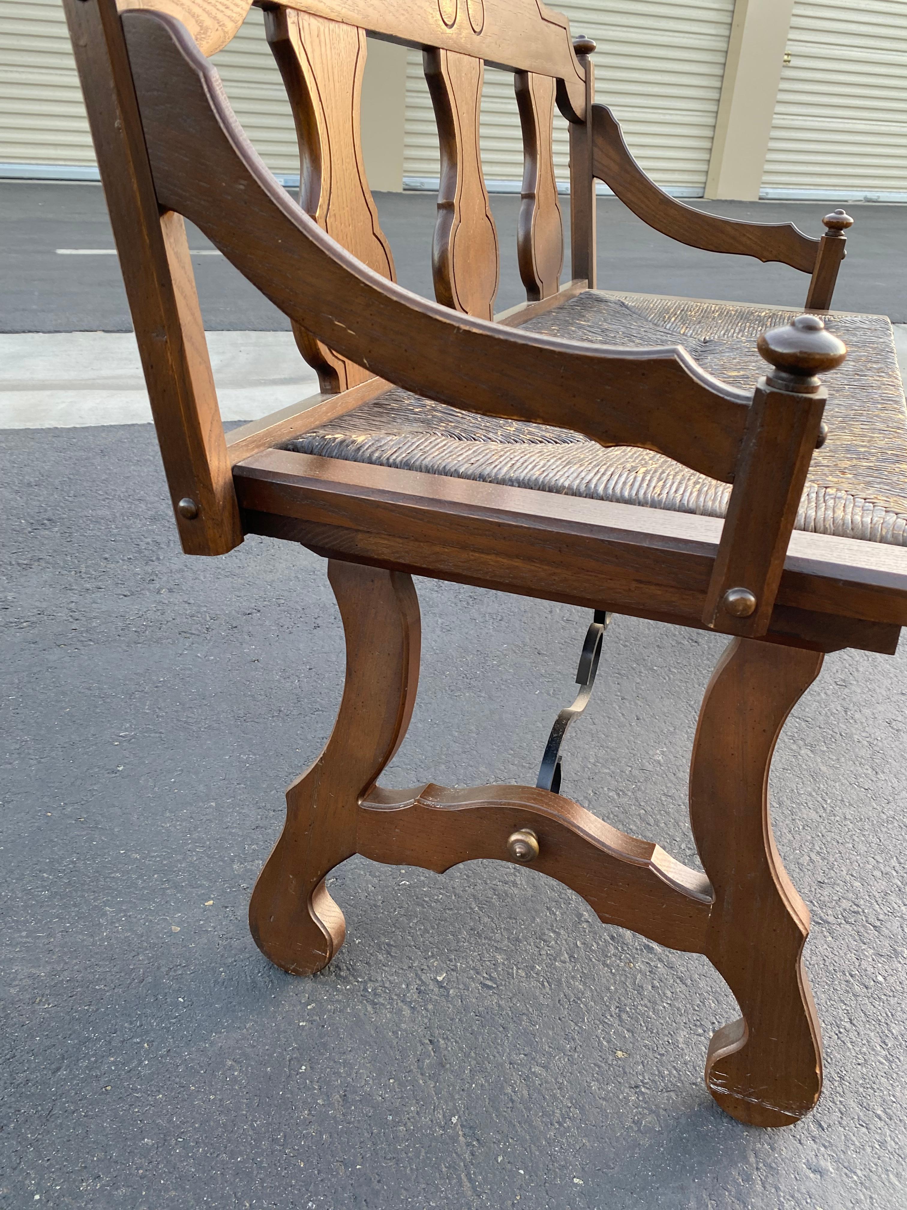 20th Century Vintage Farmhouse Garden Indoor Outdoor Hallway Bench