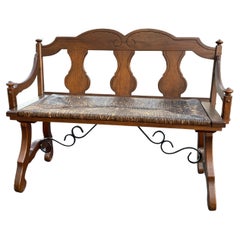 Retro Farmhouse Garden Indoor Outdoor Hallway Bench