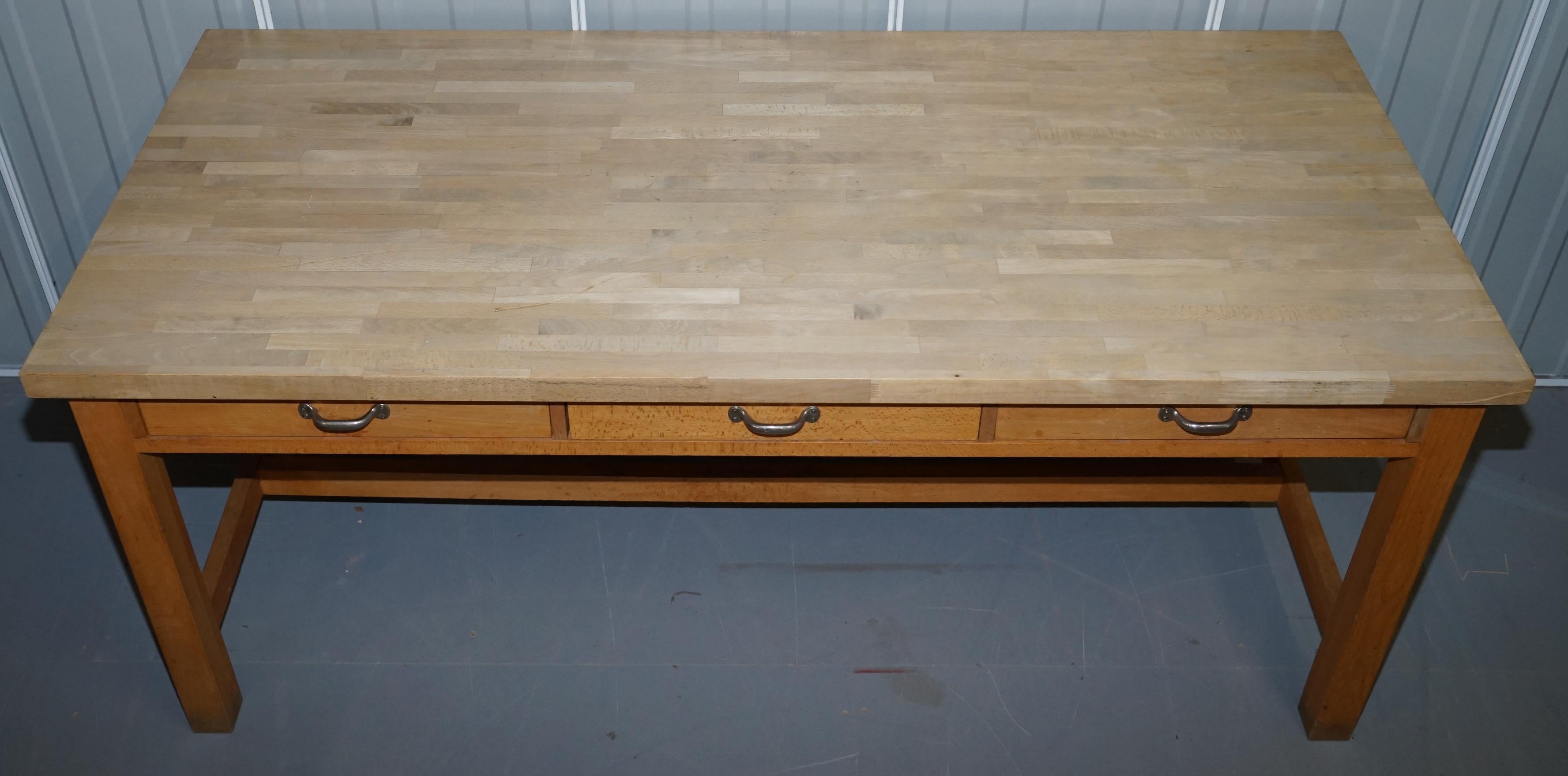 farmhouse kitchen table with storage