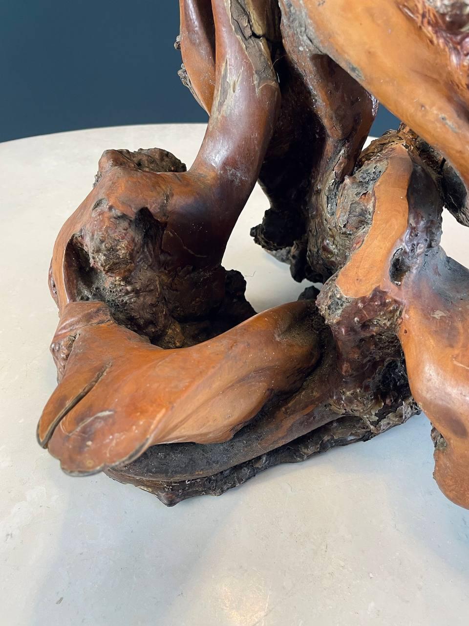 Vintage Farmhouse Live Edge Root Table Lamp 3