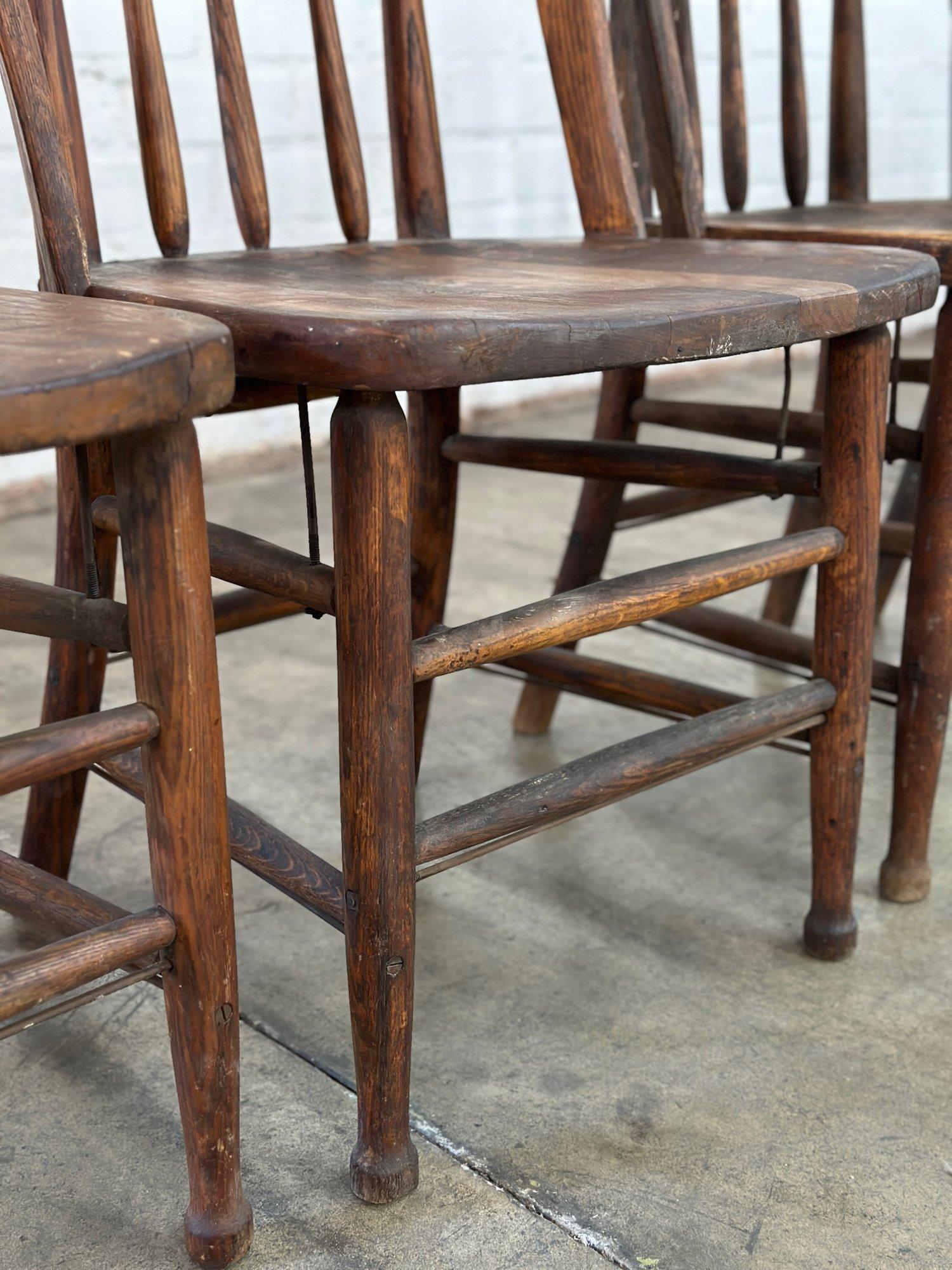 Vintage Farmhouse Spindle Chairs 12