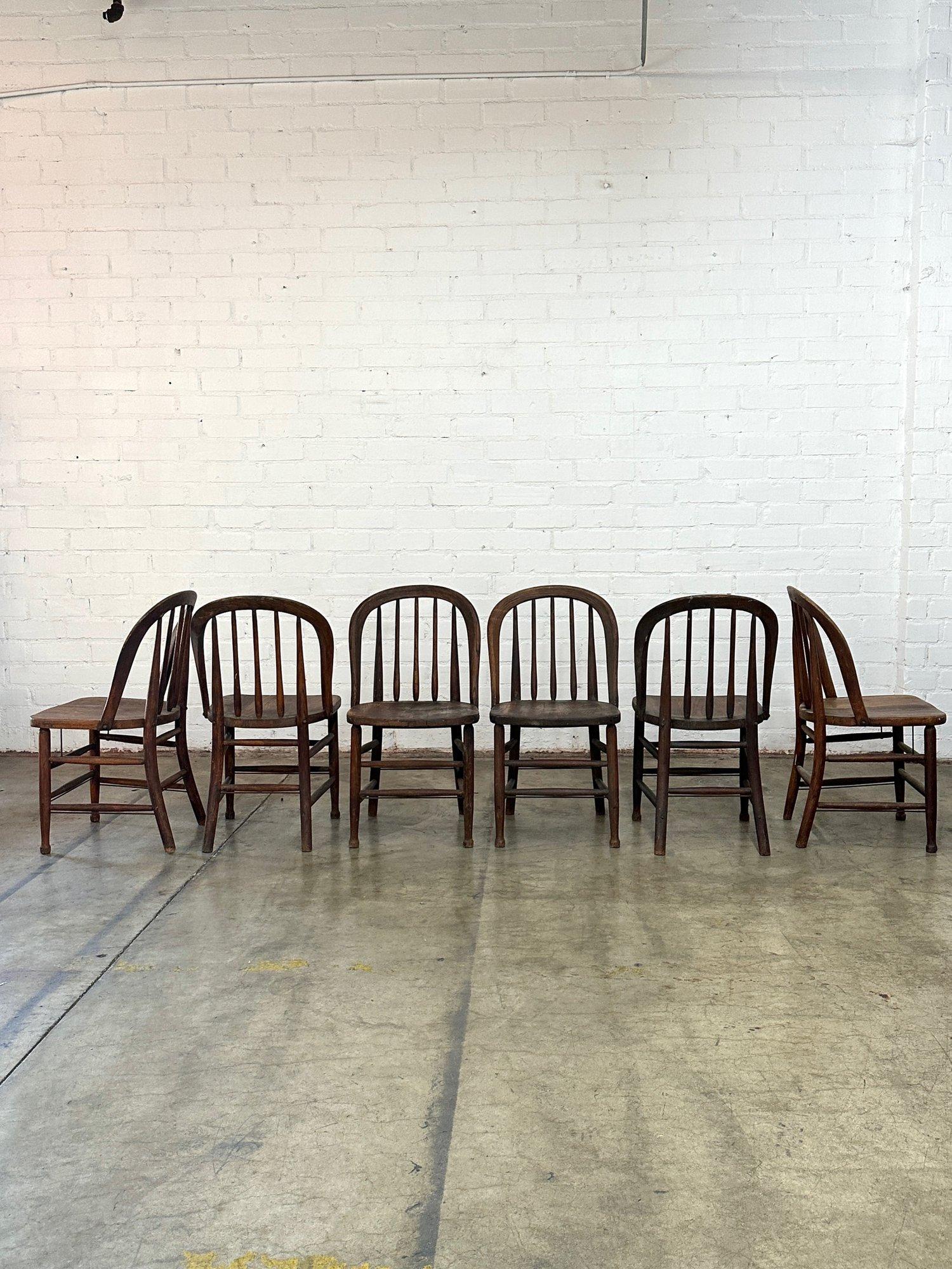 Vintage Farmhouse Spindle Chairs 3