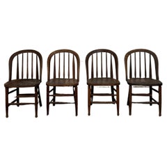 Vintage Farmhouse Spindle Chairs- Set of 4