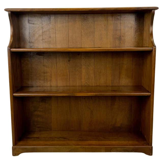 Vintage Primitive Style Wood Bookcase Shelves For Sale at 1stDibs