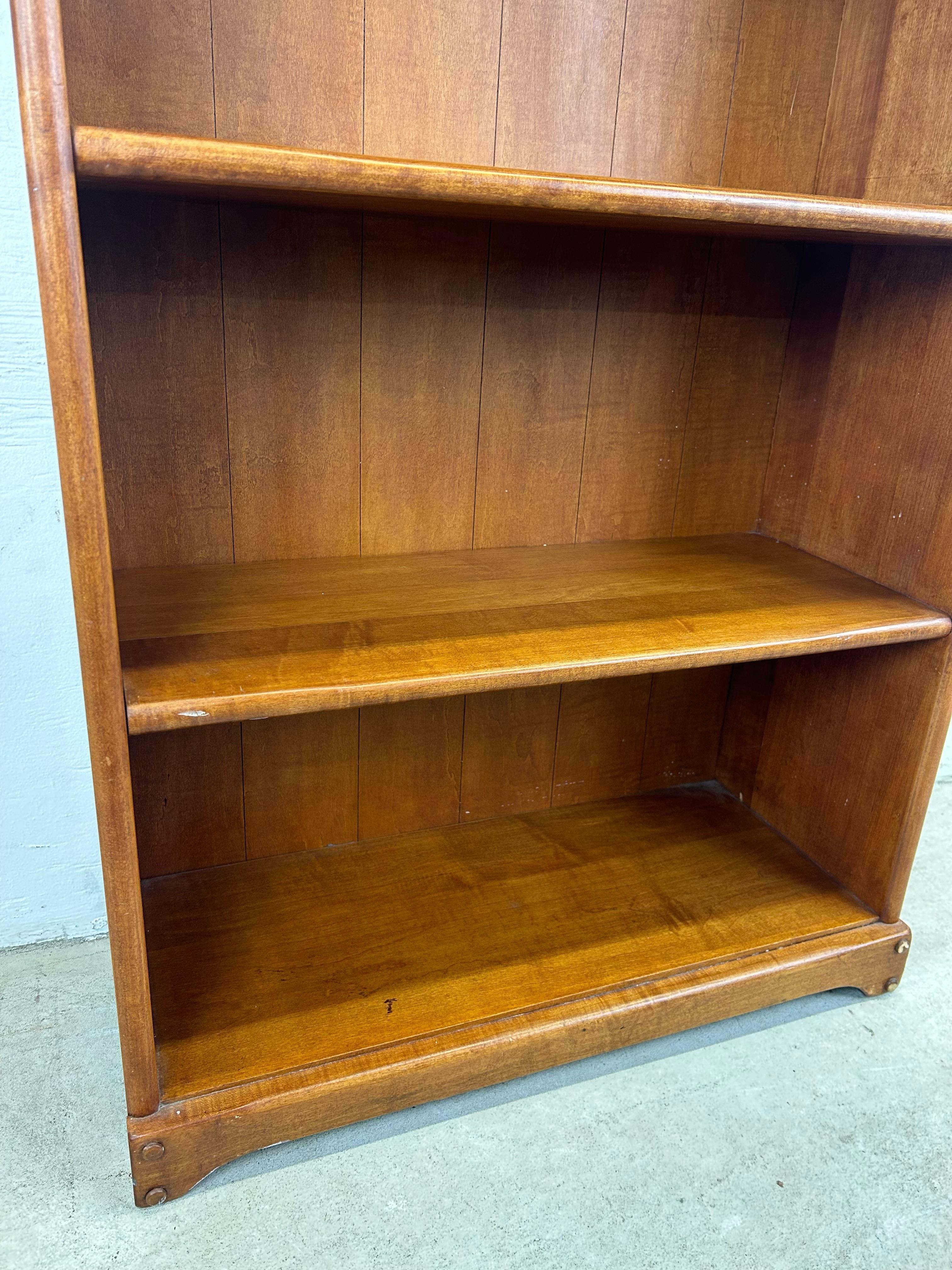 Vintage Farmhouse Style Bookcase with 4 Shelves For Sale 3