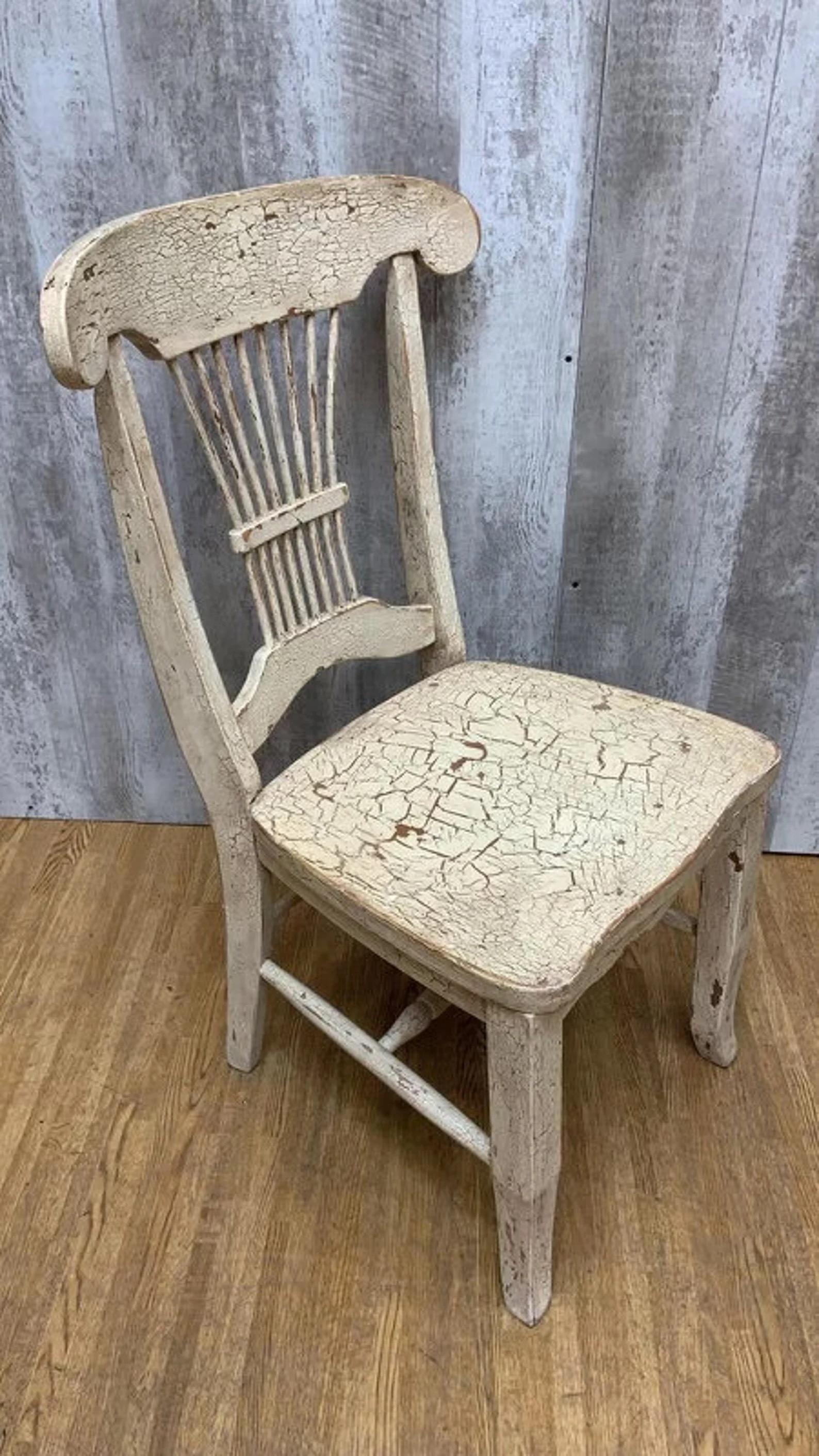 Rustico Sedie da pranzo vintage in stile rustico - set da 5 in vendita